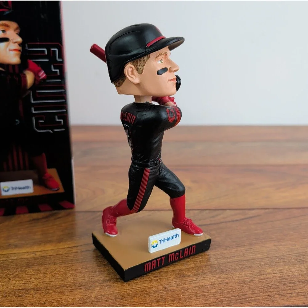 Matt McLain 2024 Cincinnati Reds City Connect Bobblehead Baseball Figure SGA MLB